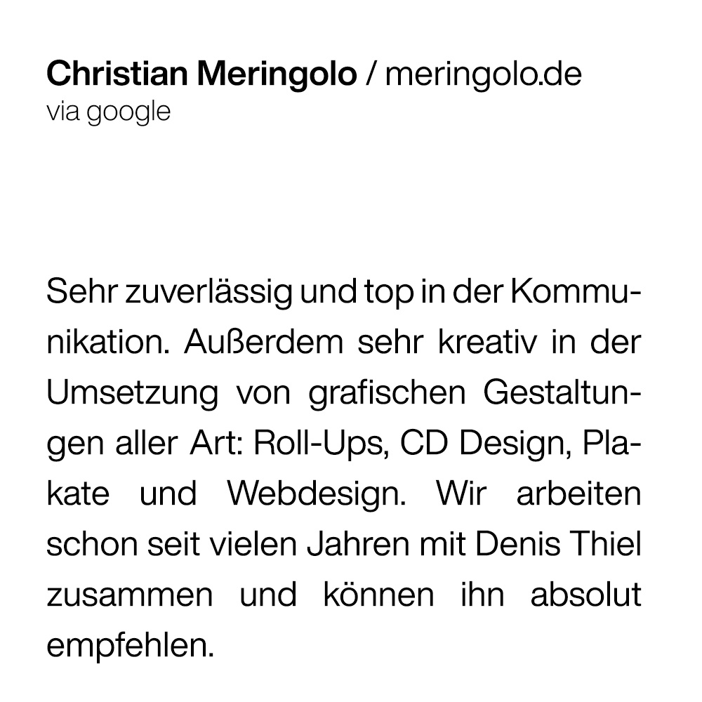Bewertung: Christian Meringolo