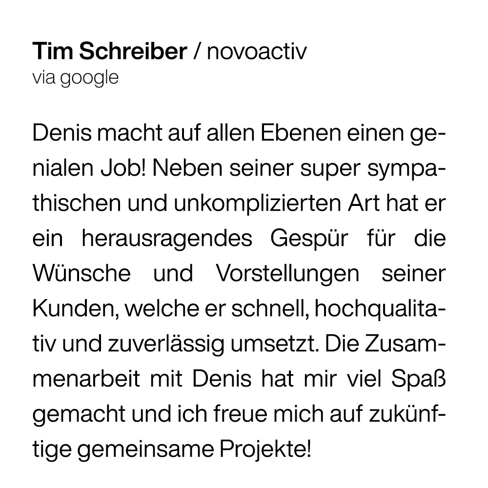 Bewertung: Tim Schreiber